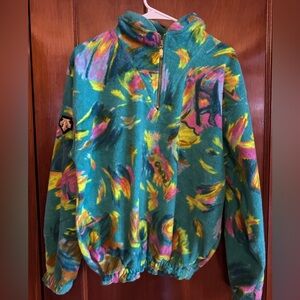 Descente Multicolor fleece sweater